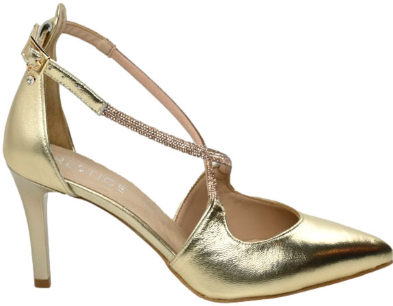 Czółenka Eleganckie Prestige 2281/SZP Zł-Lico Skóra Naturalna