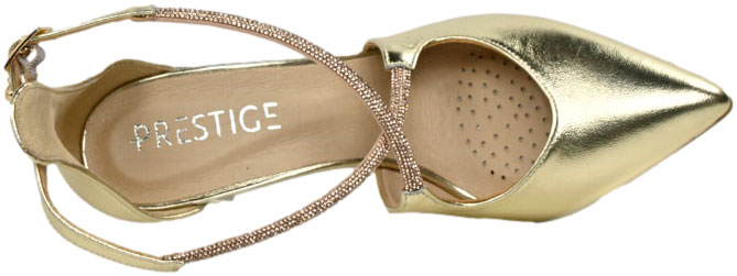 Czółenka Eleganckie Prestige 2281/SZP Zł-Lico Skóra Naturalna