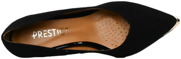 Czółenka Modne Prestige 2237/OBL K-Zamsz Skóra Naturalna