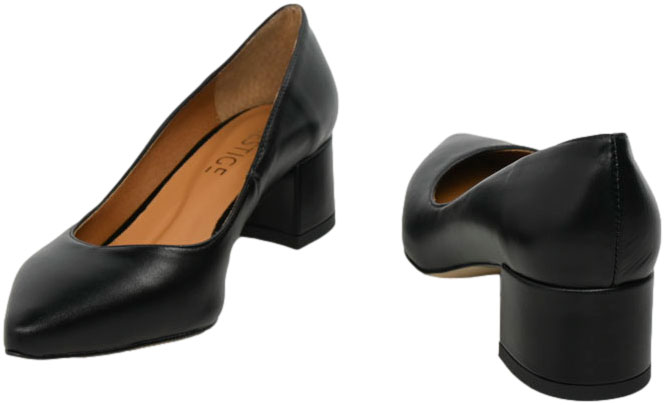 Czółenka Wygodne Prestige 2235/OBL K-Lico Czarny Skóra Naturalna