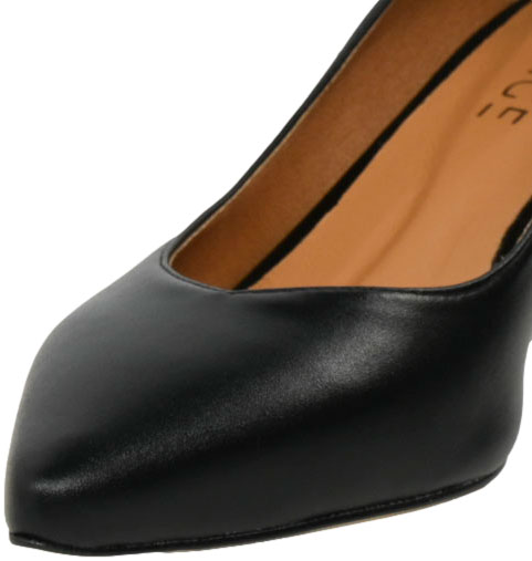 Czółenka Wygodne Prestige 2235/OBL K-Lico Czarny Skóra Naturalna