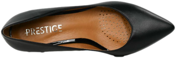 Czółenka Wygodne Prestige 2235/OBL K-Lico Czarny Skóra Naturalna