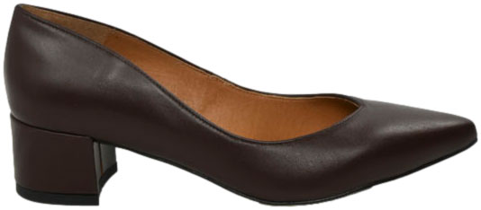 Czółenka Wygodne Prestige 2235/OBL Br-Lico Brąz Skóra Naturalna