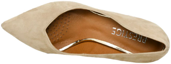 Szpilki Eleganckie Prestige 2106/SZP Naturalny Zamsz