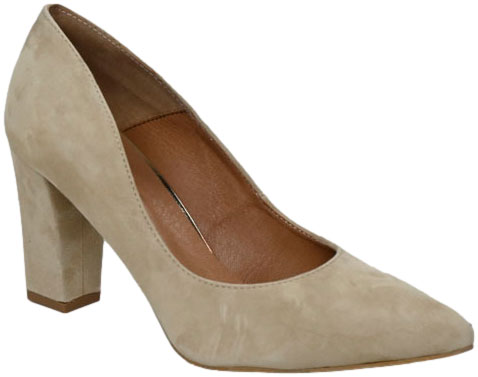 Czółenka Prestige 2242 OBL Natural Zamsz Skóra Naturalna