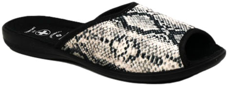 Pantofle Damskie Skarbek 857 Czarny Comfort Fit