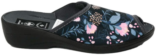 Pantofle Damskie Skarbek 1371 Granat Comfort Fit