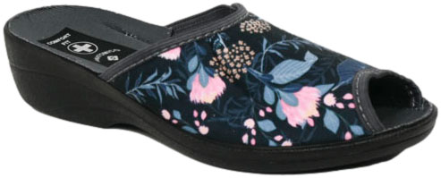 Pantofle Damskie Skarbek 1371 Granat Comfort Fit