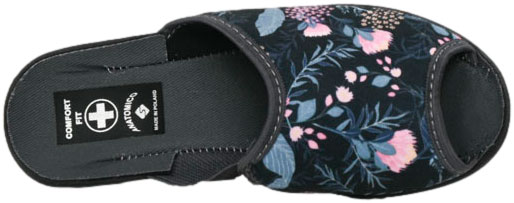 Pantofle Damskie Skarbek 1371 Granat Comfort Fit