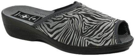 Pantofle Damskie Skarbek 3303 Szary Comfort Fit