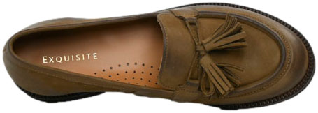Mokasyny  Exquisite 1746 Mokka Skóra Naturalna