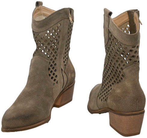 Kowbojki  Exquisite 1734 Almond Skóra Naturalna