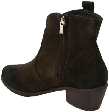 Kowbojki  Exquisite 1487 Czekolada Skóra Naturalna