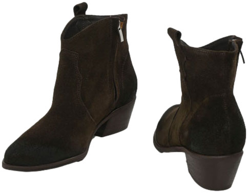 Kowbojki  Exquisite 1487 Czekolada Skóra Naturalna