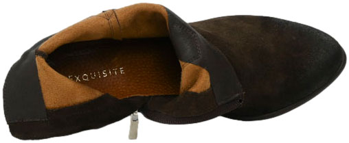 Kowbojki  Exquisite 1487 Czekolada Skóra Naturalna