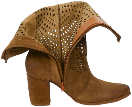 Kowbojki  Exquisite 1244 Koniak  Skóra Naturalna