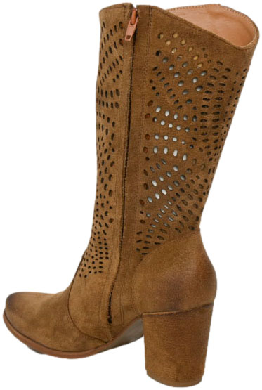 Kowbojki  Exquisite 1244 Koniak  Skóra Naturalna