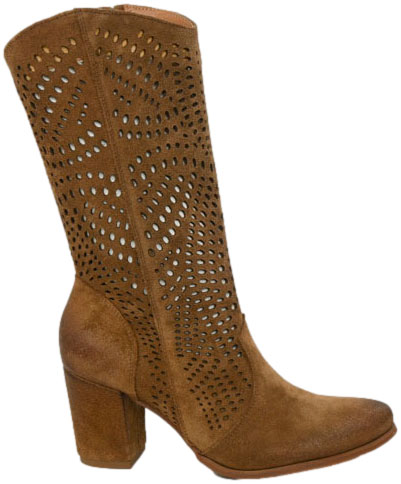 Kowbojki  Exquisite 1244 Koniak  Skóra Naturalna