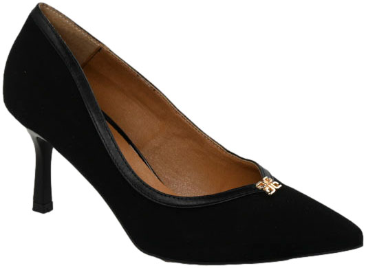 Szpilki Eleganckie Prestige 2262/SZP K-Zamsz K-Lico Skóra Naturalna