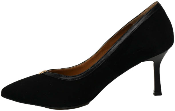 Szpilki Eleganckie Prestige 2262/SZP K-Zamsz K-Lico Skóra Naturalna