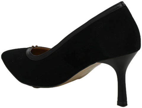 Szpilki Eleganckie Prestige 2262/SZP K-Zamsz K-Lico Skóra Naturalna