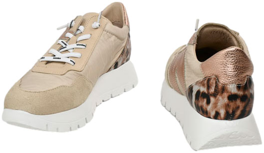 Sneakersy Wonders A-24100 Trend V Beige Nylon Fog Taupe