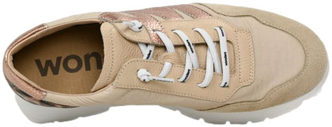 Sneakersy Wonders A-24100 Trend V Beige Nylon Fog Taupe