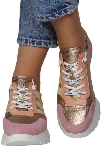 Sneakersy Wonders A-24101 Trend v Blush Max Rame