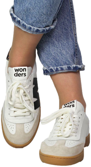 Sneakersy Wonders AP-2001 Trend v Beig Wild v Negro