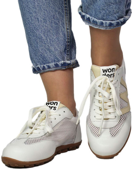 Sneakersy Wonders AP-2101 Wildv Mash 2970 Bianco