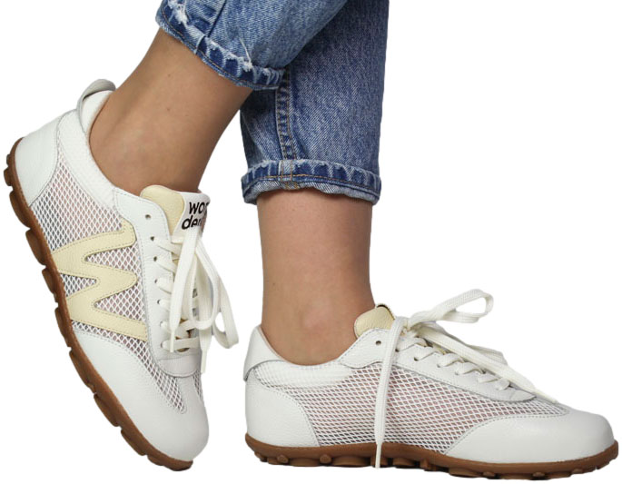 Sneakersy Wonders AP-2101 Wildv Mash 2970 Bianco