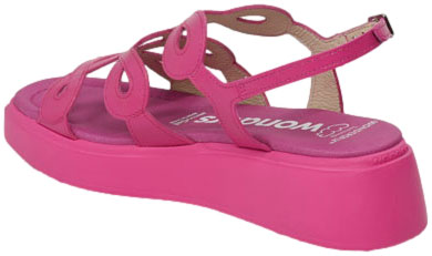 Sandały Wonders A-4503 Lack.v Fucsia