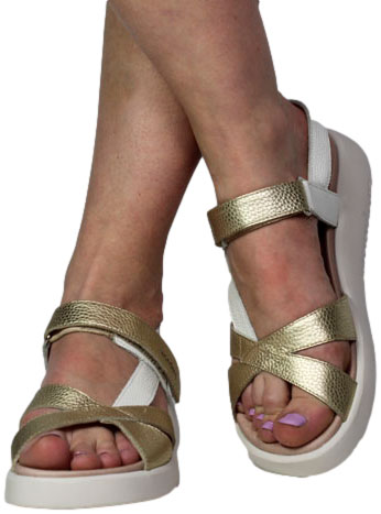 Sandały Wonders C-6552 Max Platino Max platino