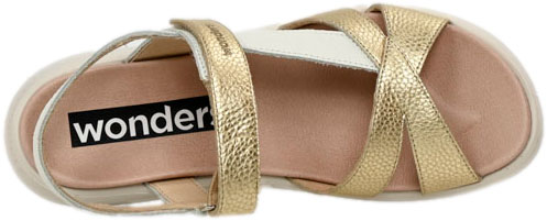 Sandały Wonders C-6552 Max Platino Max platino