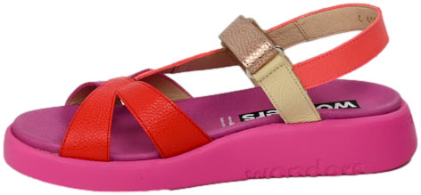 Sandały Wonders C-6552 Wild v Fucsia Wild Flame