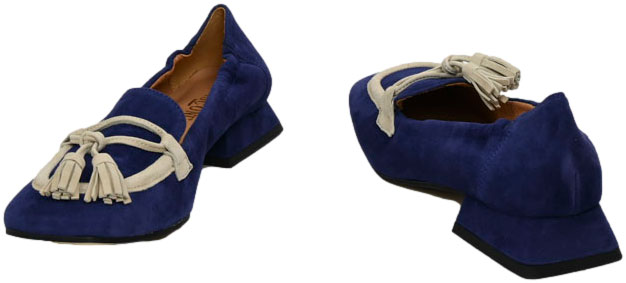 Czółenka Visconi 7792266/926 Wel.Granat Skóra Naturalna