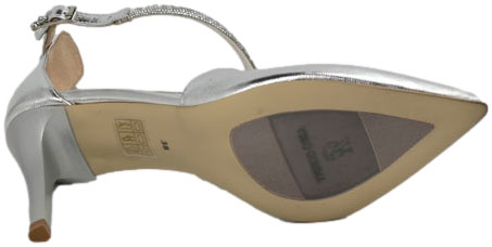 Czółenka Na Szpilce Prestige 2281/SZP Srebro Lico SR Skóra Naturalna