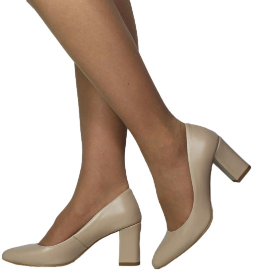 Czółenka Prestige 2031/OBL S-128 Beż Skóra Naturalna