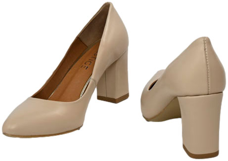 Czółenka Prestige 2031/OBL S-128 Beż Skóra Naturalna