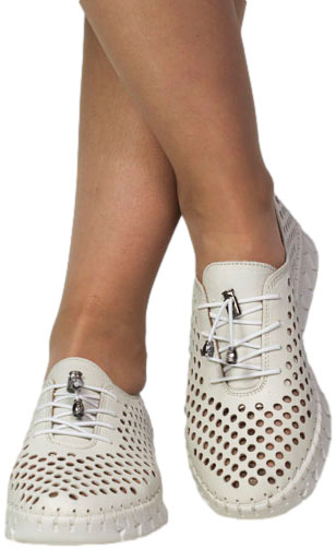 Sneakersy  Boccato 0636-2005-5 A17 Beige Skóra Naturalna