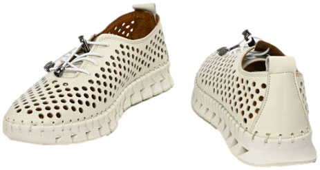 Sneakersy  Boccato 0636-2005-5 A17 Beige Skóra Naturalna