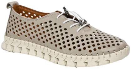 Sneakersy  Boccato 0636-2005-5 A28 Silver Grey Skóra Naturalna