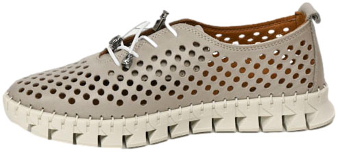 Sneakersy  Boccato 0636-2005-5 A28 Silver Grey Skóra Naturalna