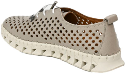 Sneakersy  Boccato 0636-2005-5 A28 Silver Grey Skóra Naturalna