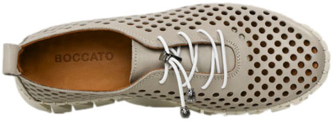 Sneakersy  Boccato 0636-2005-5 A28 Silver Grey Skóra Naturalna