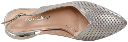 Sandały Boccato 049.7000 Bej Saten  Skóra Naturalna