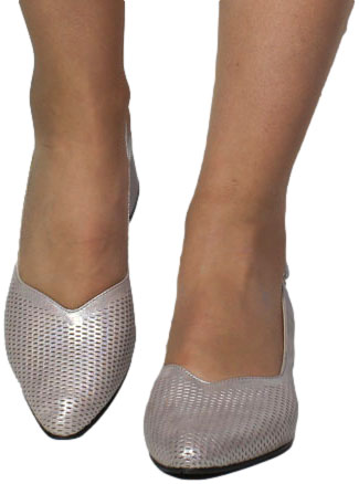 Sandały Boccato 049.7000 Bej Saten  Skóra Naturalna