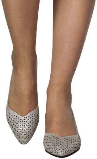 Czółenka Boccato 743.0103 VZN STNT SYHGMS Szary Skóra Naturalna