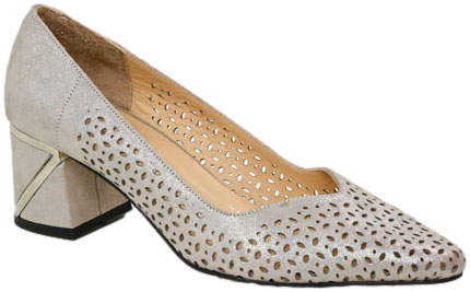 Czółenka Boccato 743.0103 VZN STNT SYHGMS Szary Skóra Naturalna