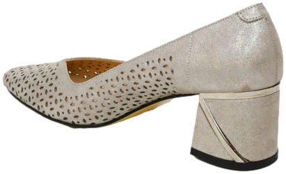 Czółenka Boccato 743.0103 VZN STNT SYHGMS Szary Skóra Naturalna